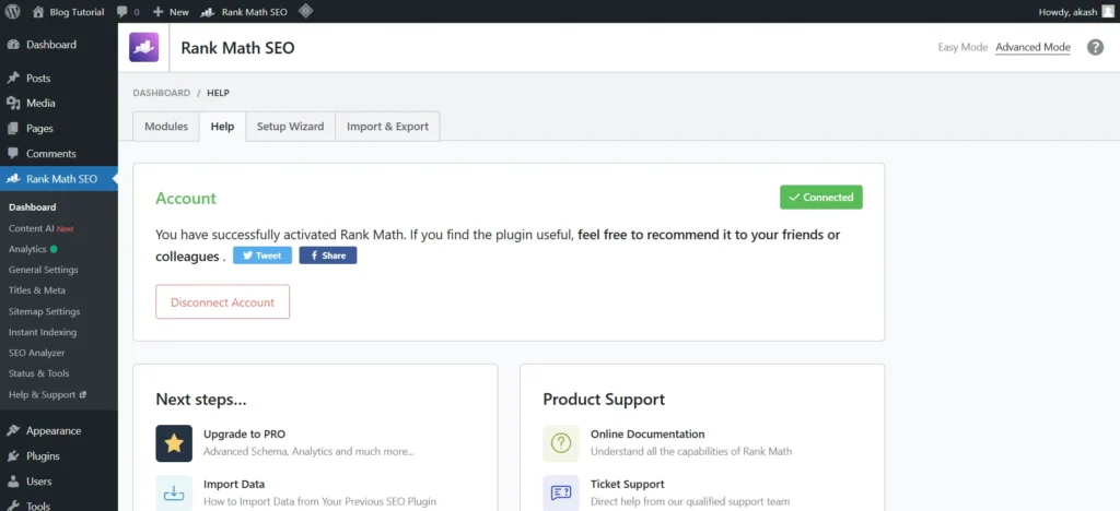 Rank-Math-SEO-Connected-Successfully-with-website